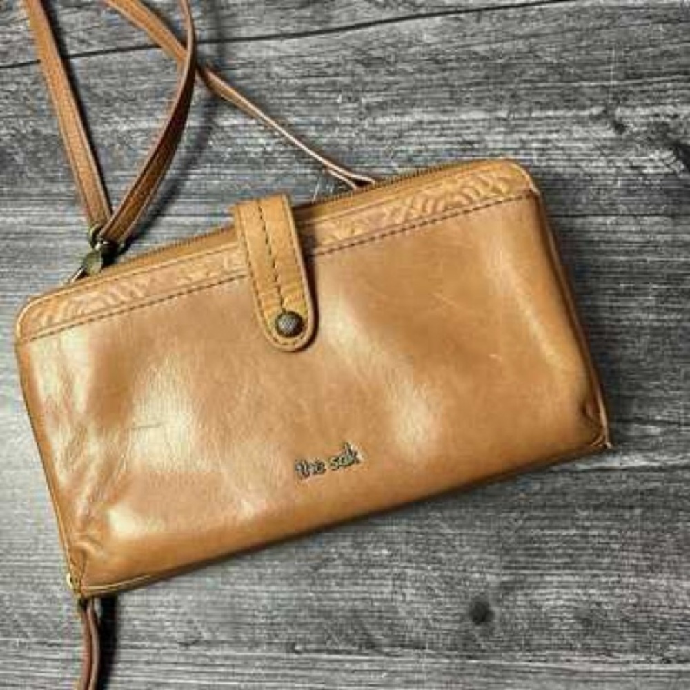 The Sak Brown Leather Crossbody Bag